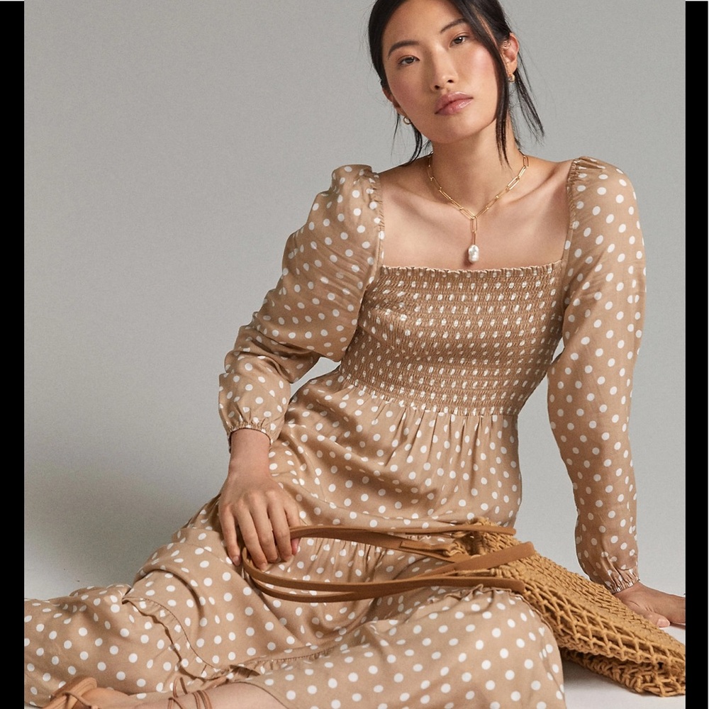 Dolan left coast laney Polka dot dress size small (Anthropologie)